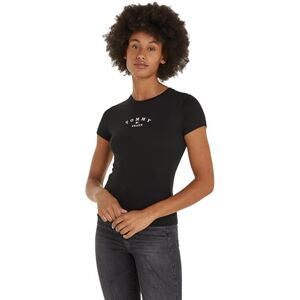 Tommy Jeans Women Short-Sleeve T-Shirt Slim Crew Neck, Black (Black), XXS Tommy Jeans Women Short-Sleeve T-Shirt Slim Crew Neck, Black (Black), XXS