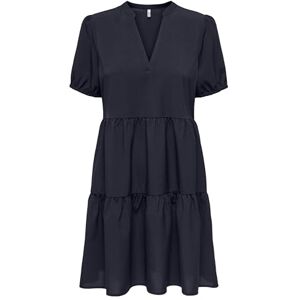ONLY Women's Onlnova Life Elite S/S Thea Dress Solid, Night Sky, XL ONLY Women's Onlnova Life Elite S/S Thea Dress Solid, Night Sky, XL