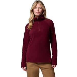 Columbia Women's Glacial 4 1/2 Zip, Fleece Pull Over, Rich Wine, X-Large Columbia Women's Glacial 4 1/2 Zip, Fleece Pull Over, Rich Wine, X-Large