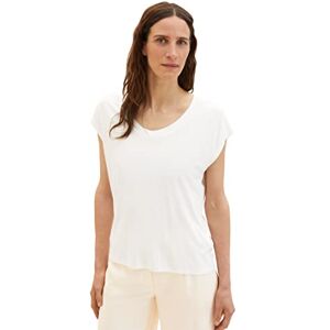 TOM TAILOR Women's 1036767 Loose Fit Basic T-Shirt, 10315 Whisper White, XXXL TOM TAILOR Women's 1036767 Loose Fit Basic T-Shirt, 10315 Whisper White, XXXL