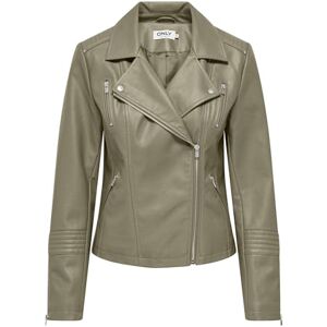 ONLY Women's Onlgemma Faux Leather Biker OTW Noos Jacket, Mermaid, numeric_42 ONLY Women's Onlgemma Faux Leather Biker OTW Noos Jacket, Mermaid, numeric_42