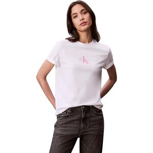 Calvin Klein Women’s Short Sleeve Classic Logo Cotton T-Shirt, White (Brilliant White), L Calvin Klein Women’s Short Sleeve Classic Logo Cotton T-Shirt, White (Brilliant White), L