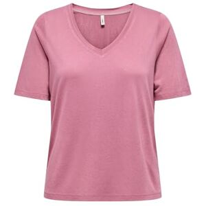 ONLY Onlelise S/S V-Neck Top JRS Noos, Heather Rose, XS ONLY Onlelise S/S V-Neck Top JRS Noos, Heather Rose, XS