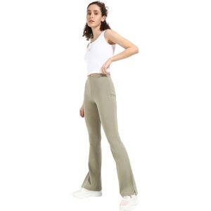 Calvin Klein Women's Milano Elastic Flared Leggings, Beige (Nordic Dust), M Calvin Klein Women's Milano Elastic Flared Leggings, Beige (Nordic Dust), M