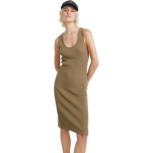 G-Star D24659-D605-G290 Green Ribbed Bodycon Dress - Dress G-Star D24659-D605-G290 Green Ribbed Bodycon Dress - Dress