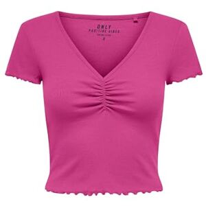 ONLY Women's Onlbetty S/S V-Neck Top CC JRS T-Shirt, Raspberry Rose, M ONLY Women's Onlbetty S/S V-Neck Top CC JRS T-Shirt, Raspberry Rose, M