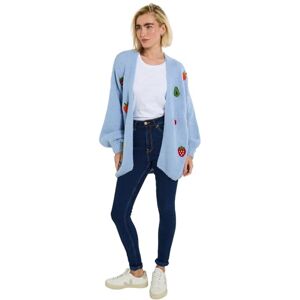 Joe Browns Women's Oversized Fruit Detail Cardigan, Regular, Blue, UK S/M Joe Browns Women's Oversized Fruit Detail Cardigan, Regular, Blue, UK S/M