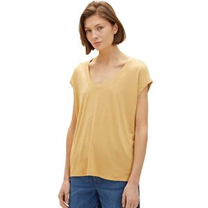 TOM TAILOR Women's Loose Fit Basic T-Shirt, 31648 Fawn Beige, Large TOM TAILOR Women's Loose Fit Basic T-Shirt, 31648 Fawn Beige, Large