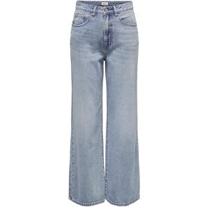 ONLY Women's Onlhope Ex Hw Wide DNM Guabox Jean Pants, Light Blue (Light Blue Denim), 30W x 34L ONLY Women's Onlhope Ex Hw Wide DNM Guabox Jean Pants, Light Blue (Light Blue Denim), 30W x 34L