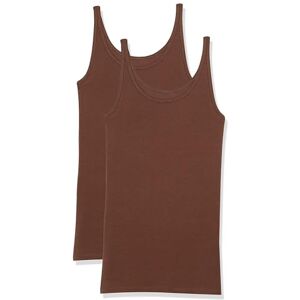 Amazon Essentials Women's Slim-Fit Thin-Strap Tank Top, Pack of 2, Deep Brown, XXL Amazon Essentials Women's Slim-Fit Thin-Strap Tank Top, Pack of 2, Deep Brown, XXL