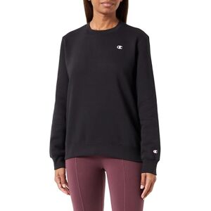 Champion Legacy Basics W-Light Powerblend Fleece Crewneck Sweatshirt Women, Black, S Champion Legacy Basics W-Light Powerblend Fleece Crewneck Sweatshirt Women, Black, S
