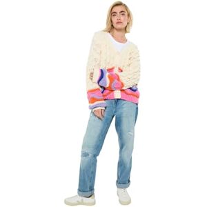 Joe Browns Women's V Neck Floral Cardigan, Regular, Beige, UK S/M Joe Browns Women's V Neck Floral Cardigan, Regular, Beige, UK S/M