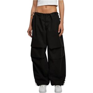 Urban Classics Women's Ladies Cotton Parachute Pants Pants, Black, Urban Classics Women's Ladies Cotton Parachute Pants Pants, Black,