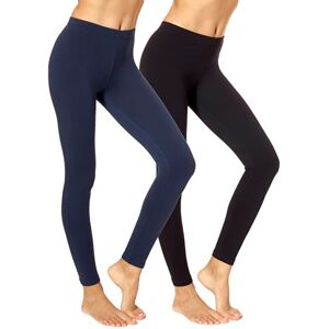 No Nonsense Women's Cotton Legging, Black/Twilight-2 Pair Pack, S (Pack of 2) No Nonsense Women's Cotton Legging, Black/Twilight-2 Pair Pack, S (Pack of 2)