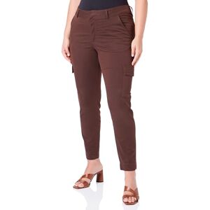 Kaffe Women's Women's Cargo Pants Slim Fit Cropped Length Zipper Fastening Pockets Pants, Java, Kaffe Women's Women's Cargo Pants Slim Fit Cropped Length Zipper Fastening Pockets Pants, Java,
