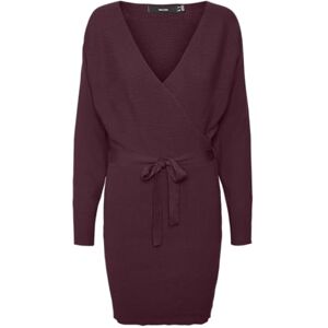 VERO MODA Women's Vmhollyrem LS V-Neck Dress Ga Noos, Winetasting, S VERO MODA Women's Vmhollyrem LS V-Neck Dress Ga Noos, Winetasting, S