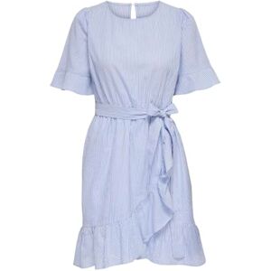 ONLY Women's Onldelila S/S Short Dress WVN Noos Summer, White, L ONLY Women's Onldelila S/S Short Dress WVN Noos Summer, White, L