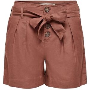 ONLY Women's Onlviva Life Hw Belt Pnt Noos Shorts, Apple Butter, 36 UK ONLY Women's Onlviva Life Hw Belt Pnt Noos Shorts, Apple Butter, 36 UK