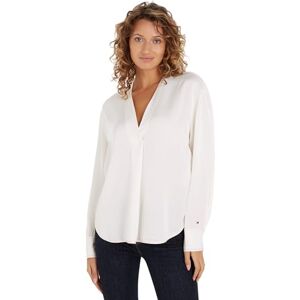 Tommy Hilfiger Women's V-Neck Stitch Blouse, Beige (Ancient White), 16 Tommy Hilfiger Women's V-Neck Stitch Blouse, Beige (Ancient White), 16