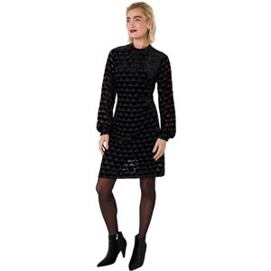 Joe Browns Women's Devore Heart Velvet Dress, Regular, Black, UK 14 Joe Browns Women's Devore Heart Velvet Dress, Regular, Black, UK 14