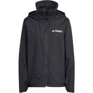 adidas Women's Terrex Multi Essentials 2 Layer Rain Jacket, black, S adidas Women's Terrex Multi Essentials 2 Layer Rain Jacket, black, S