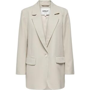 ONLY Women's Onllana-berry L/S Ovs Blazer Tlr Noos, Pumice Stone, 10 ONLY Women's Onllana-berry L/S Ovs Blazer Tlr Noos, Pumice Stone, 10