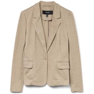 VERO MODA Women's Vmjulia Ls Blazer Dnm Noos, Silver Mink/Detail: Melange, 14 VERO MODA Women's Vmjulia Ls Blazer Dnm Noos, Silver Mink/Detail: Melange, 14