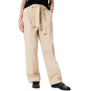 Calvin Klein Jeans Women's Cotton Twill Belted Trouser LV044D639G Casual Pants, Brown (Charming Khaki), S Calvin Klein Jeans Women's Cotton Twill Belted Trouser LV044D639G Casual Pants, Brown (Charming Khaki), S
