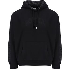 Russell Athletic A31302-IO-099 JENNA-PULL OVER HOODY LEOPARD HOOD LINING Sweatshirt Women's BLACK Size L Russell Athletic A31302-IO-099 JENNA-PULL OVER HOODY LEOPARD HOOD LINING Sweatshirt Women's BLACK Size L