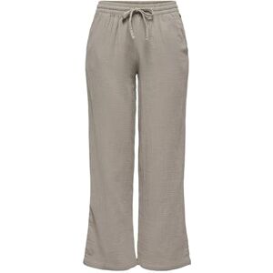 JDY Women's theis Life Pant WVN Noos Trousers with Wide Leg and high Waistband and Side Pockets, Brindle, M / 32L JDY Women's theis Life Pant WVN Noos Trousers with Wide Leg and high Waistband and Side Pockets, Brindle, M / 32L