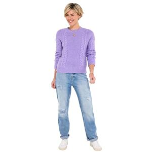 Joe Browns Women's Soft Lilac Cable Detail Jumper Sweater, 18 Joe Browns Women's Soft Lilac Cable Detail Jumper Sweater, 18