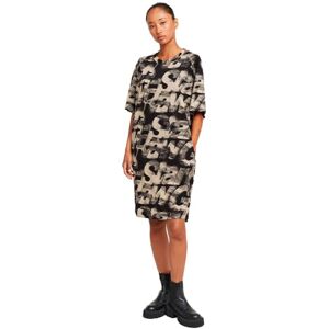 G-STAR Women's Sprayed Letters Loose Dress, Multicolour (lt chalk sprayed letters D26082-D611-H264), L G-STAR Women's Sprayed Letters Loose Dress, Multicolour (lt chalk sprayed letters D26082-D611-H264), L