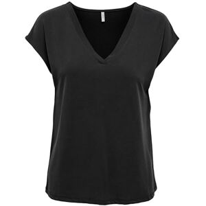 ONLY Womens Onlfree S/S Modal V-NEC Top Box JRS Noos T-Shirt, Black, M UK ONLY Womens Onlfree S/S Modal V-NEC Top Box JRS Noos T-Shirt, Black, M UK