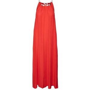 VERO MODA Women's Vmoura Singlet 7/8 Dress WVN Summer, Goji Berry, S VERO MODA Women's Vmoura Singlet 7/8 Dress WVN Summer, Goji Berry, S