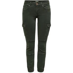 ONLY Cargo Jeans Hose Stretch Denim Jogger Pants Slim Mid Waist Karottenhose ONLMISSOURI, Farben:Grün-3, Größe:42W / 32L, Z-Länge:L32 ONLY Cargo Jeans Hose Stretch Denim Jogger Pants Slim Mid Waist Karottenhose ONLMISSOURI, Farben:Grün-3, Größe:42W / 32L, Z-Länge:L32