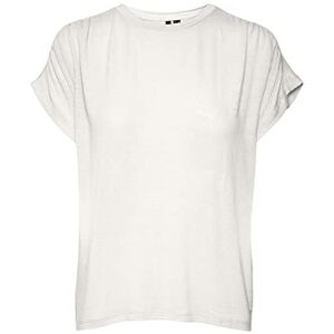 VERO MODA Women's Vmalma Sl Wide Top JRS, Snow White, S VERO MODA Women's Vmalma Sl Wide Top JRS, Snow White, S