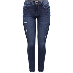ONLY Women's Onldaisy Reg Push Up Sk ANK DEST DNM Box Stretch Jeans, Dark Denim Blue, 29W x 32L ONLY Women's Onldaisy Reg Push Up Sk ANK DEST DNM Box Stretch Jeans, Dark Denim Blue, 29W x 32L