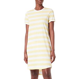 ONLY Women's ONLMAY S/S Stripe Dress JRS, Lemon Meringue/Stripes:Cloud Dancer (kia), XS ONLY Women's ONLMAY S/S Stripe Dress JRS, Lemon Meringue/Stripes:Cloud Dancer (kia), XS