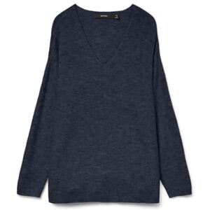 VERO MODA Women's Vmcrewlefile LS V-Neck Blouse Noos Pullover - Large VERO MODA Women's Vmcrewlefile LS V-Neck Blouse Noos Pullover - Large