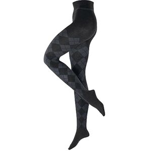 Burlington Women's Elegant Essence W Ti Cotton Patterned 1 Pair Tights, Grey Anthracite Melange 3081, M Burlington Women's Elegant Essence W Ti Cotton Patterned 1 Pair Tights, Grey Anthracite Melange 3081, M