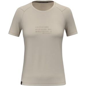 Salewa Womens Eagle Poem Dry W T-Shirt, Oatmeal, XXS EU Salewa Womens Eagle Poem Dry W T-Shirt, Oatmeal, XXS EU
