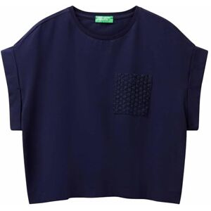 United Colors of Benetton Women's T-Shirt 3ifvd10af, Blue, XS United Colors of Benetton Women's T-Shirt 3ifvd10af, Blue, XS