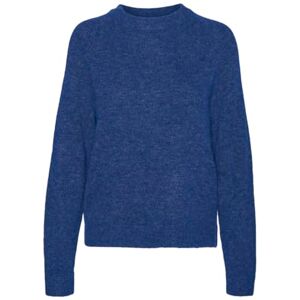 VERO MODA Women's Vmfiluca LS O-Neck Pullover Ga Noos Sweater, Surf The Web/Detail: Melange, M VERO MODA Women's Vmfiluca LS O-Neck Pullover Ga Noos Sweater, Surf The Web/Detail: Melange, M