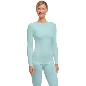 FALKE Women's Warm Round Neck W L/s Sh Functional Yarn Quick Dry 1 Piece Base Layer Top, Green Jade 7439, S FALKE Women's Warm Round Neck W L/s Sh Functional Yarn Quick Dry 1 Piece Base Layer Top, Green Jade 7439, S