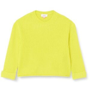 VERO MODA Women's Vmsayla Fold Ls O-NCK Pullover Girl Noos Knitted Jumper, Sulphur Spring, 16 UK/18 UK VERO MODA Women's Vmsayla Fold Ls O-NCK Pullover Girl Noos Knitted Jumper, Sulphur Spring, 16 UK/18 UK
