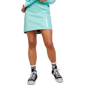 JACK & JONES JJXX Women's Jxrowe Short Faux Leather Skirt Noos, Aruba Blue/Detail: Shiny, L JACK & JONES JJXX Women's Jxrowe Short Faux Leather Skirt Noos, Aruba Blue/Detail: Shiny, L