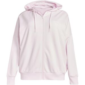adidas Women's ESSENTIALS LINEAR FULL ZIP FRENCH TERRY HOODIE, clear pink/white, S adidas Women's ESSENTIALS LINEAR FULL ZIP FRENCH TERRY HOODIE, clear pink/white, S