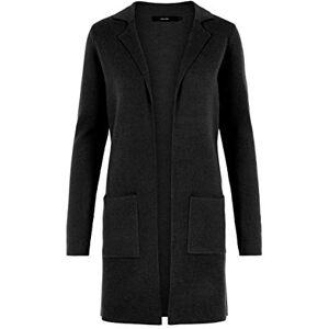 VERO MODA NOS Women's Vmtasty Fullneedle Ls New Coatigan Noos Coat, Black (Black Black), 14 (Manufacturer Size: Large) VERO MODA NOS Women's Vmtasty Fullneedle Ls New Coatigan Noos Coat, Black (Black Black), 14 (Manufacturer Size: Large)