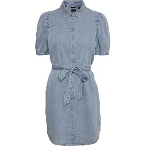 VERO MODA Women's Vmabigail Yo336 Short Dress, Light Blue (Light Blue Denim), L VERO MODA Women's Vmabigail Yo336 Short Dress, Light Blue (Light Blue Denim), L