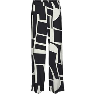 VERO MODA Women's Vmeasy Joy Hw Wide Pants WVN Ga Fabric Trousers, Black, XS VERO MODA Women's Vmeasy Joy Hw Wide Pants WVN Ga Fabric Trousers, Black, XS